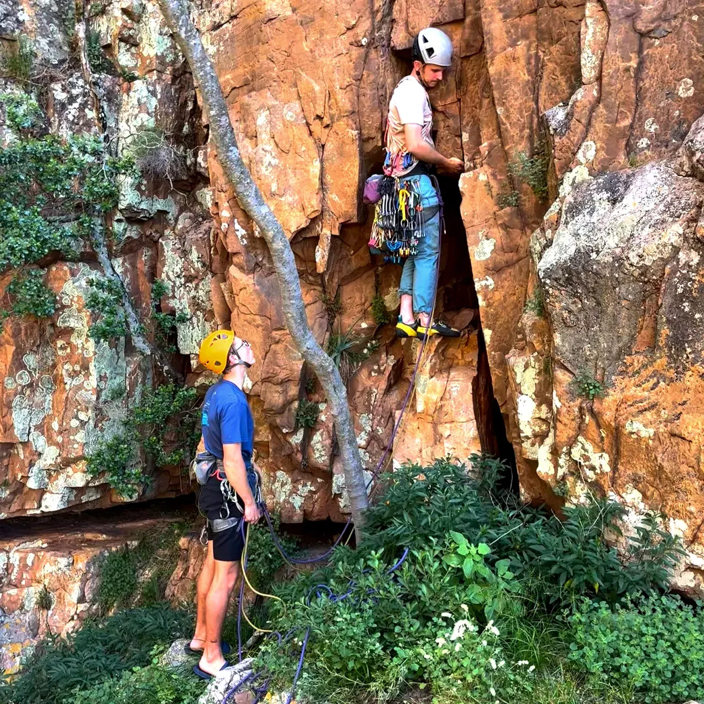 Learning rock climbing